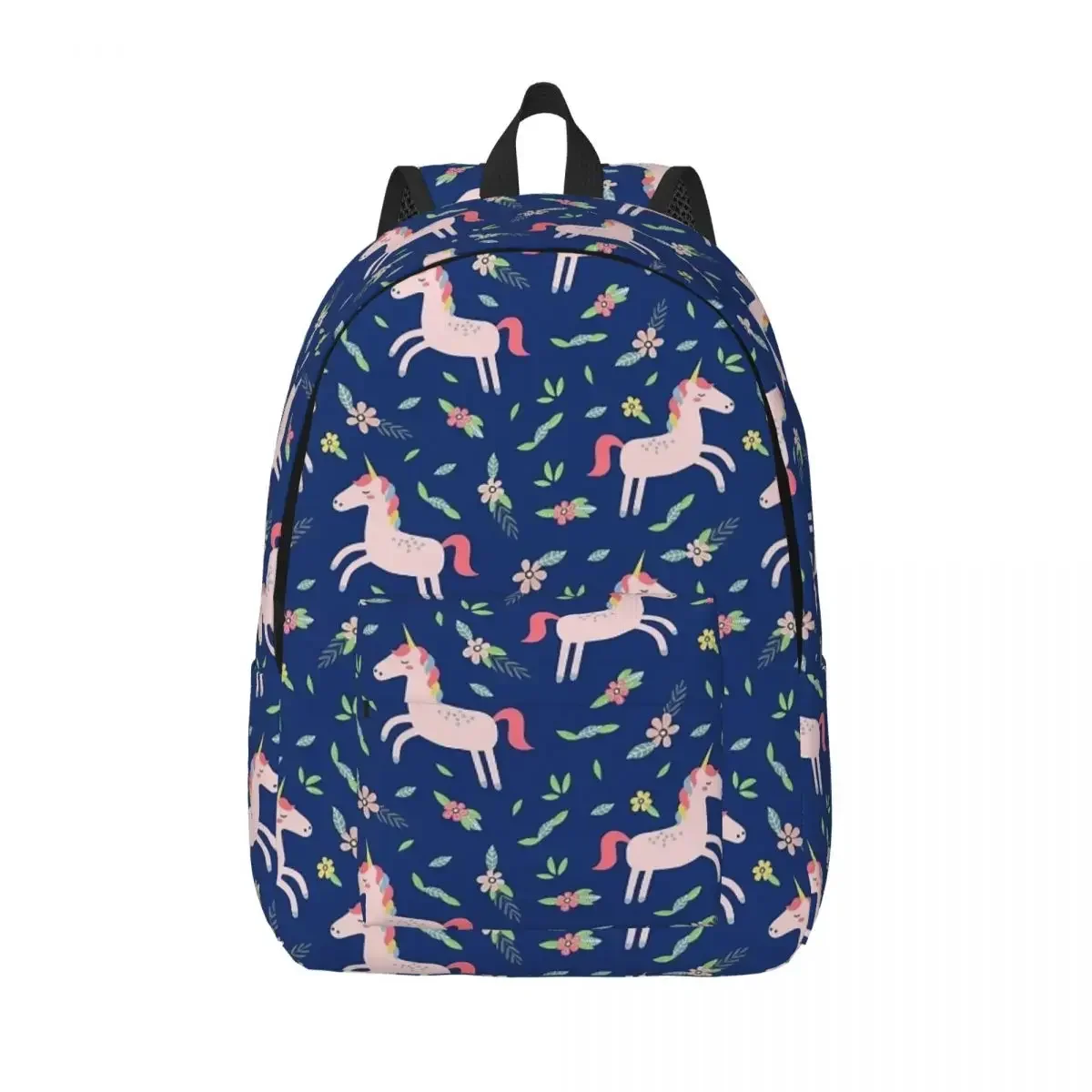 

Unicorn Lovers Backpack for Men Women Fashion Student Work Daypack Navy Blue College Shoulder Bag Durable