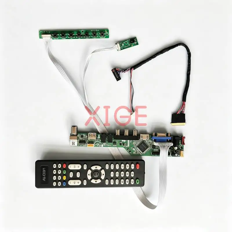 

Controller Board Fit B156XW06 B156XW04 B156XW02 B156XW03 LVDS-40 Pin Laptop Display Screen 1366x768 1366*768 USB+AV+VGA+HDMI Kit