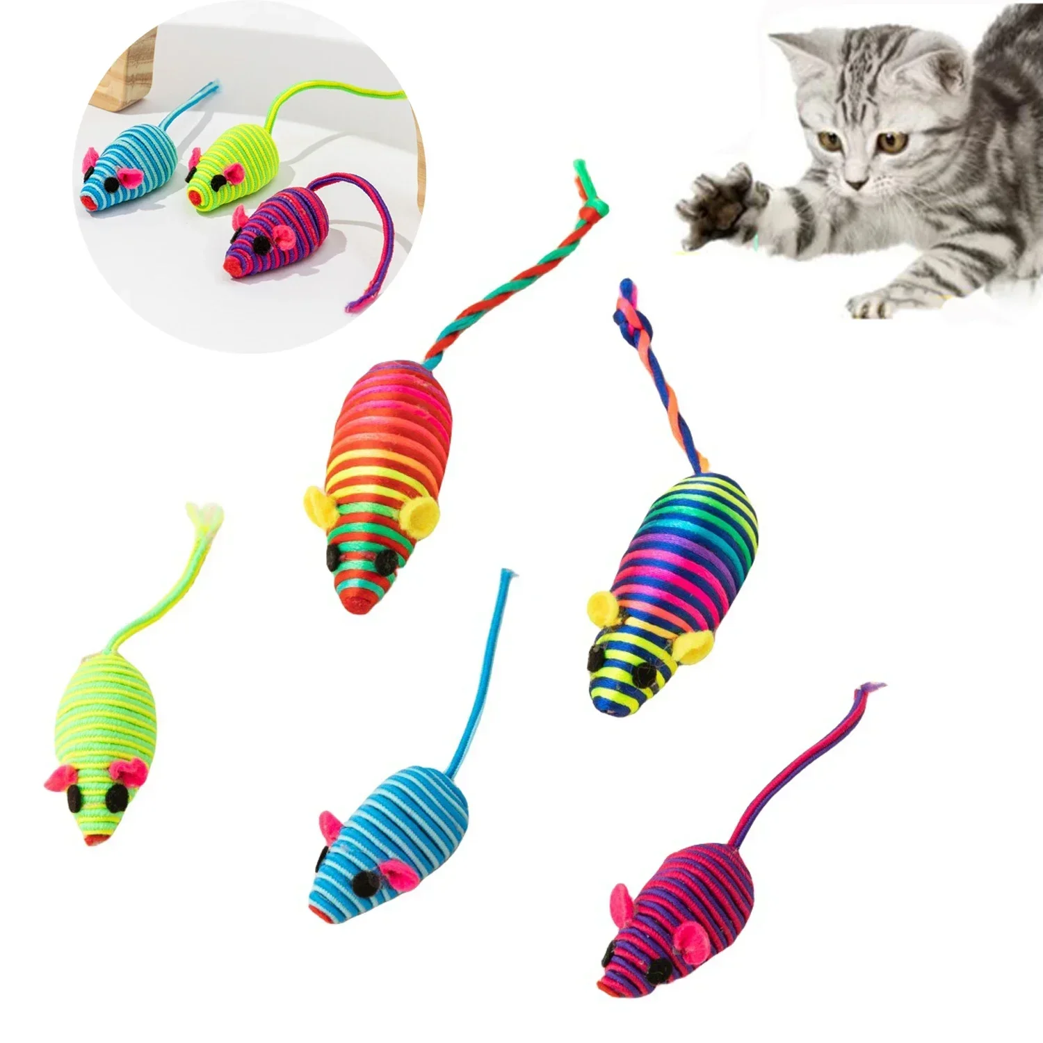 Funny Cat Toys Mouse Feather Fleece False Mouse Playing Toys for Cats Kitten Puzzle Plush Bite Funny Playing Toy Pet Products