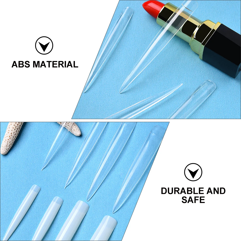 

120pcs Artificial Nail Pieces Women Manicures ABS Material Durable Safe Easy Apply Full Cover False Nails Tips Salon