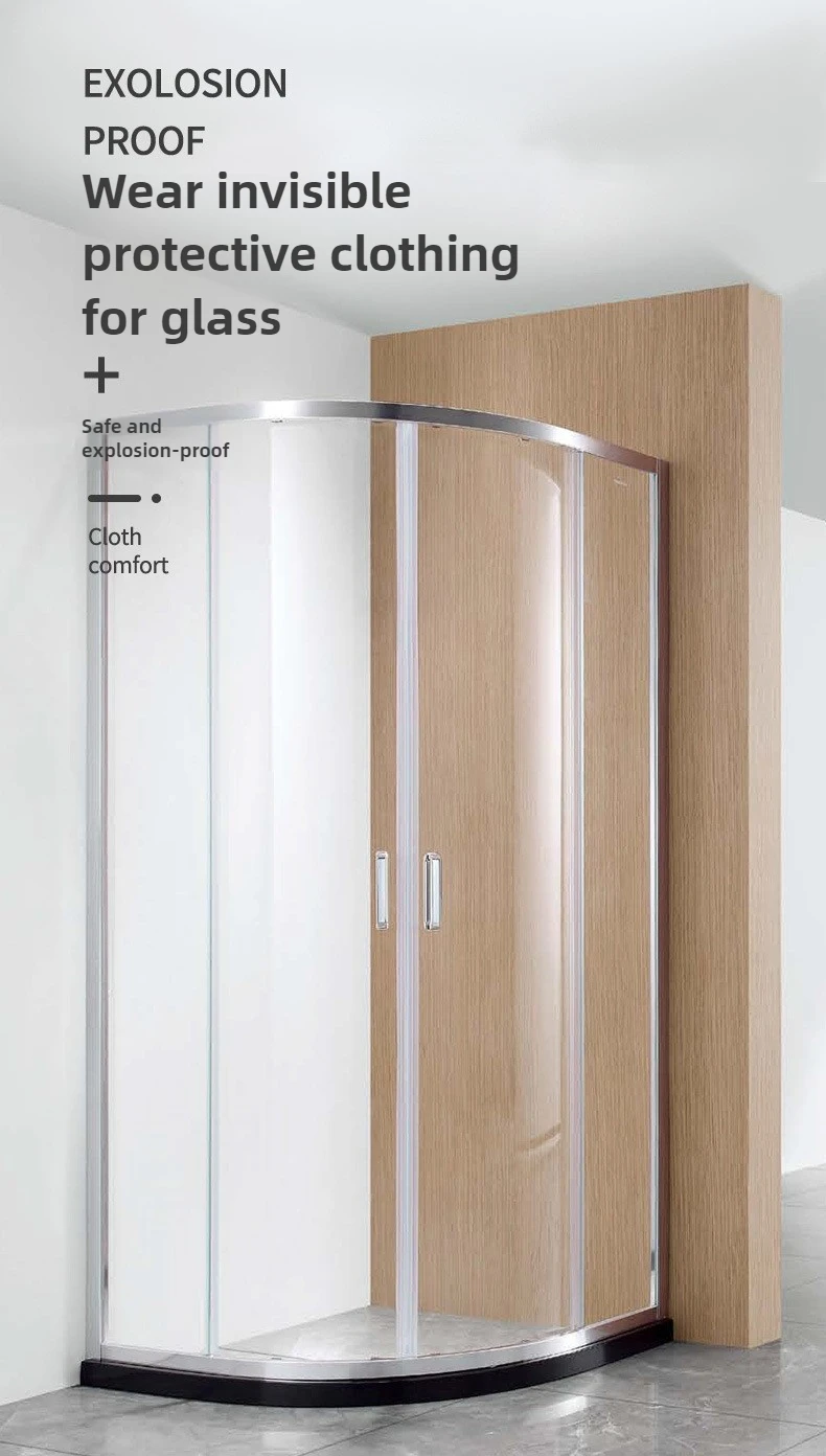 Wallpaper Sticker - Self-Adhesive PET Film for Glass Doors, Transparent Safety Protection, Home & Mall Partition Decor