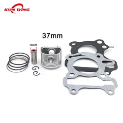 37mm Piston Kit Gasket For SYM Mio 50 Fiddle 2 Jet 4 Allo Cello 50cc Awa XS1P37QMA 13101-A1A-000 13010-A1A-000 4T Engine