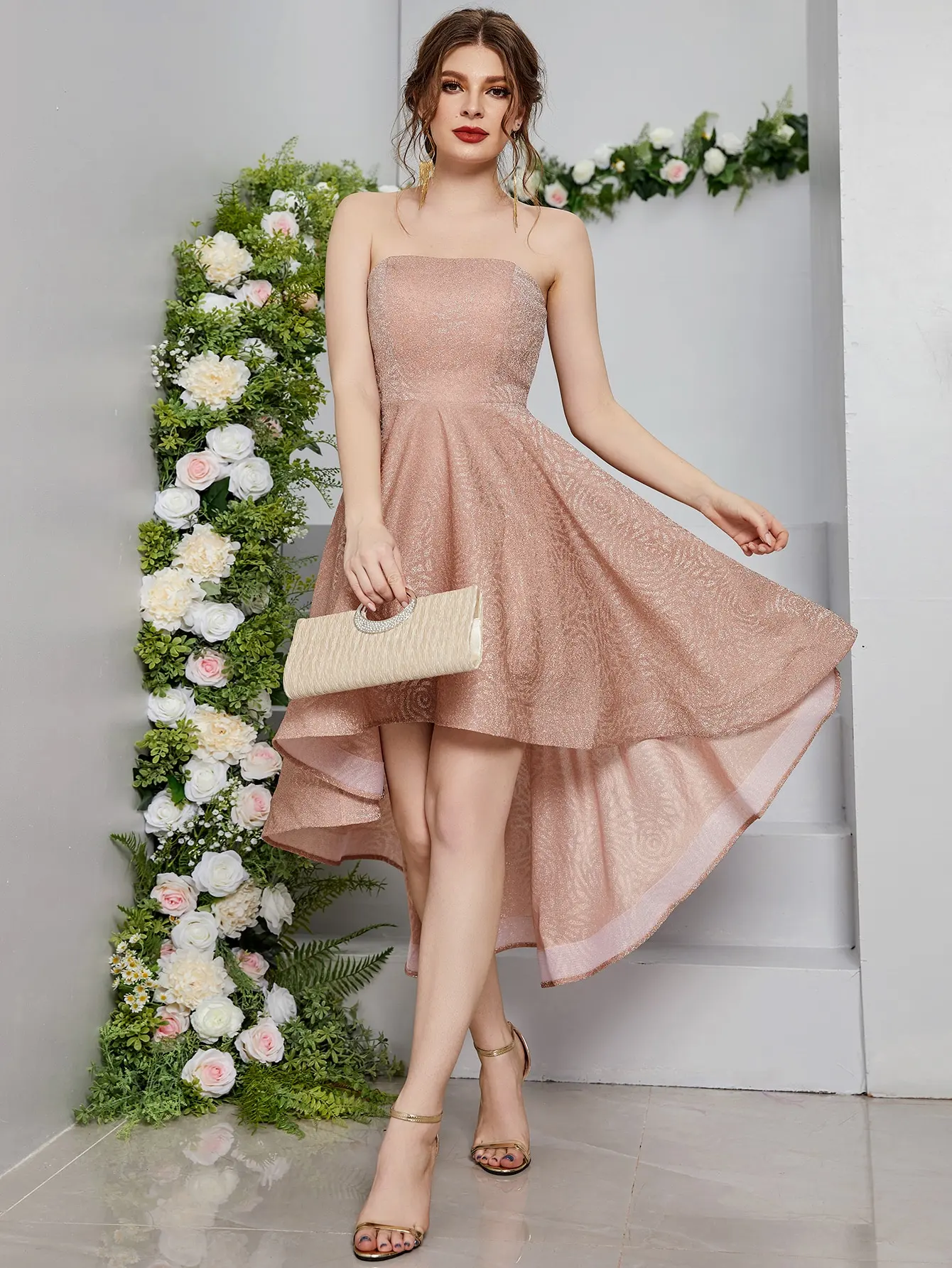 Mgiacy Short back elegant evening gown ball dress Party dress Bridesmaid dress