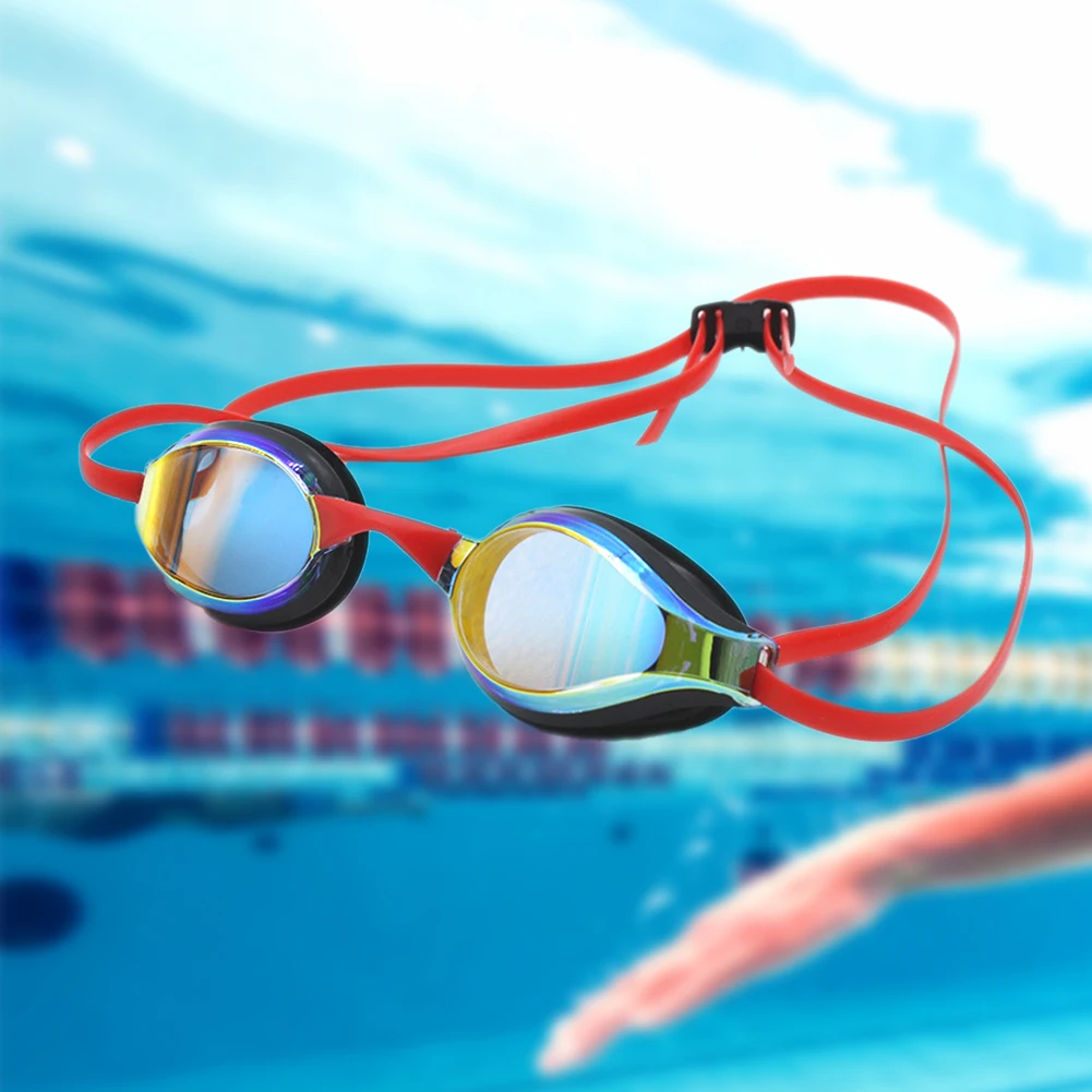 Swimming Glasses Suit Silicone Snorkeling Diving Goggles Adjustable Buckle Safe Soft Elastic Antifogging for Professional Sports