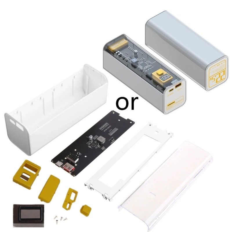 21700 Battery Case DIY Box Fast Charging Case for 8PCS 21700