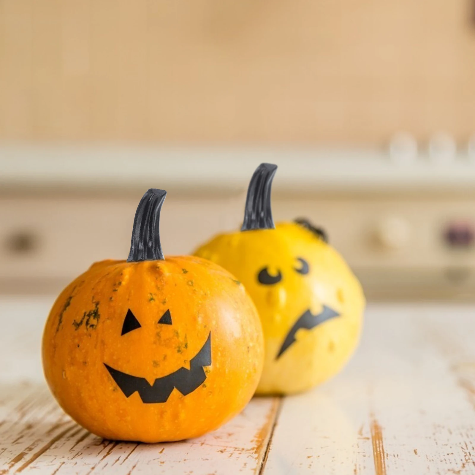 

60 Pcs Pumpkin Crafts Decoration Handle Accessories Christmas Fall Decorations Outdoor