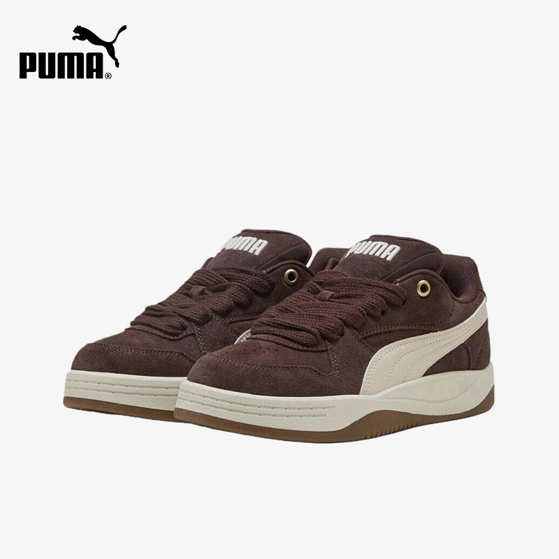 Puma Authentic ParkLunaSD New Women's Deep Brown Rice White Board Shoes 402510-08