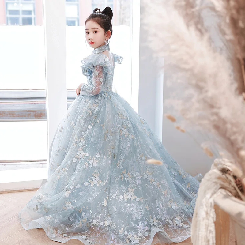 Pageant For Girls 10 Years Party Dresses Little Girl Elegant Dresses Kids Light Blue Embroidered Dresses For Girls Wedding Elegant Party Birthday Dress Cute Child Luxury Pageant Long Evening Gowns ... Pageant For Girls 10 Years Party Dresses Little Girl Elegant Dresses Kids Light Blue Embroidered Dresses For Girls Wedding Elegant Party Birthday Dress Cute Child Luxury Pageant Long Evening Gowns ...