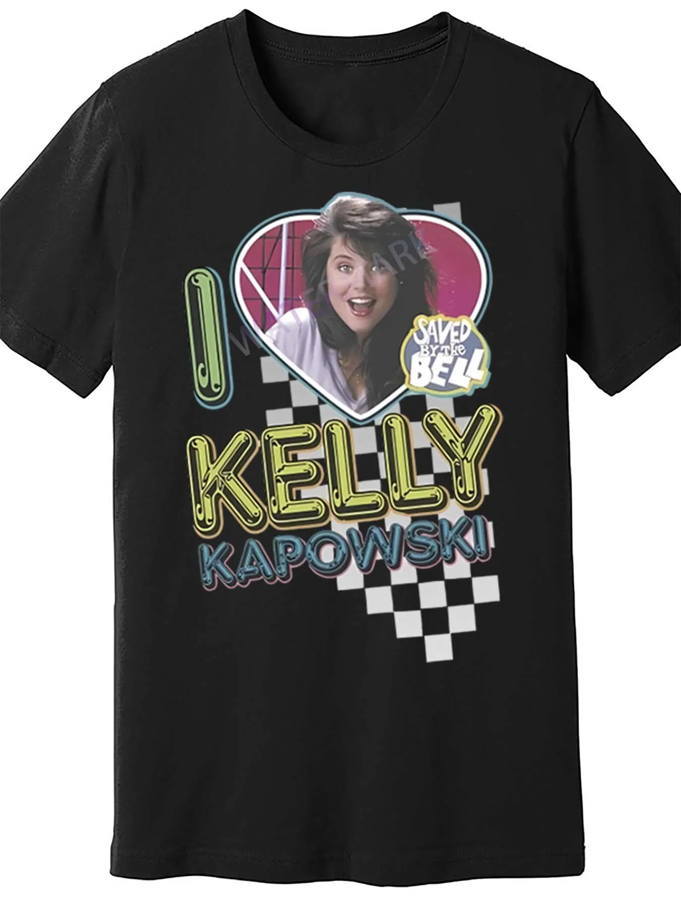 I Love Capskovis Adult White Fun Men's Short Sleeve T-Shirt Black