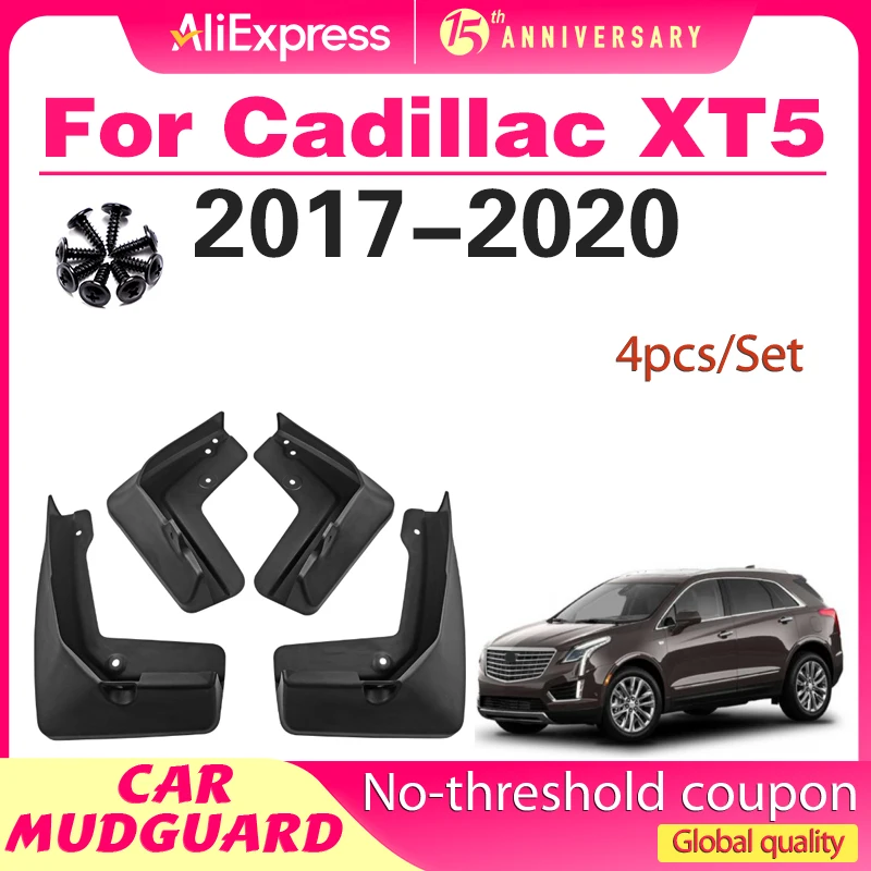 

For Cadillac XT5 2017-2020 Car Molded Mud Flaps Splash Guards Mudguards Front Rear Styling Wheel Accessories