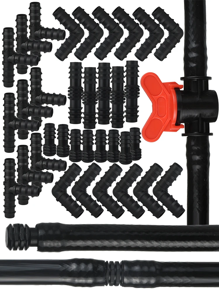 KESLA 30-41pcs 1/2 "Tuin Watering Slang Reparatie Uitbreiding Druppelirrigatie Connectors Kit Koppeling Tee elleboog Plug voor 16mm Tubing - afbeelding 2