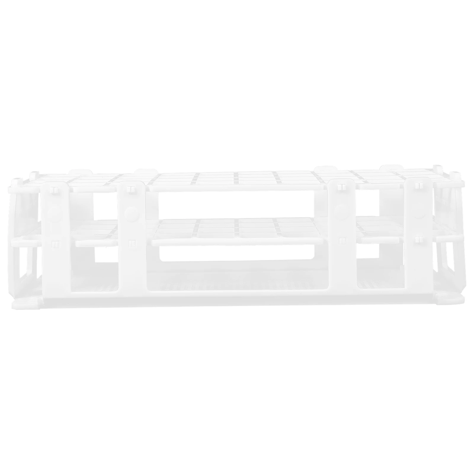 

40Holes Test Tube Rack Plastic Lab Organizer Holder For 20Mm Tubes Detachable Sturdy Storage Easy Cleaning