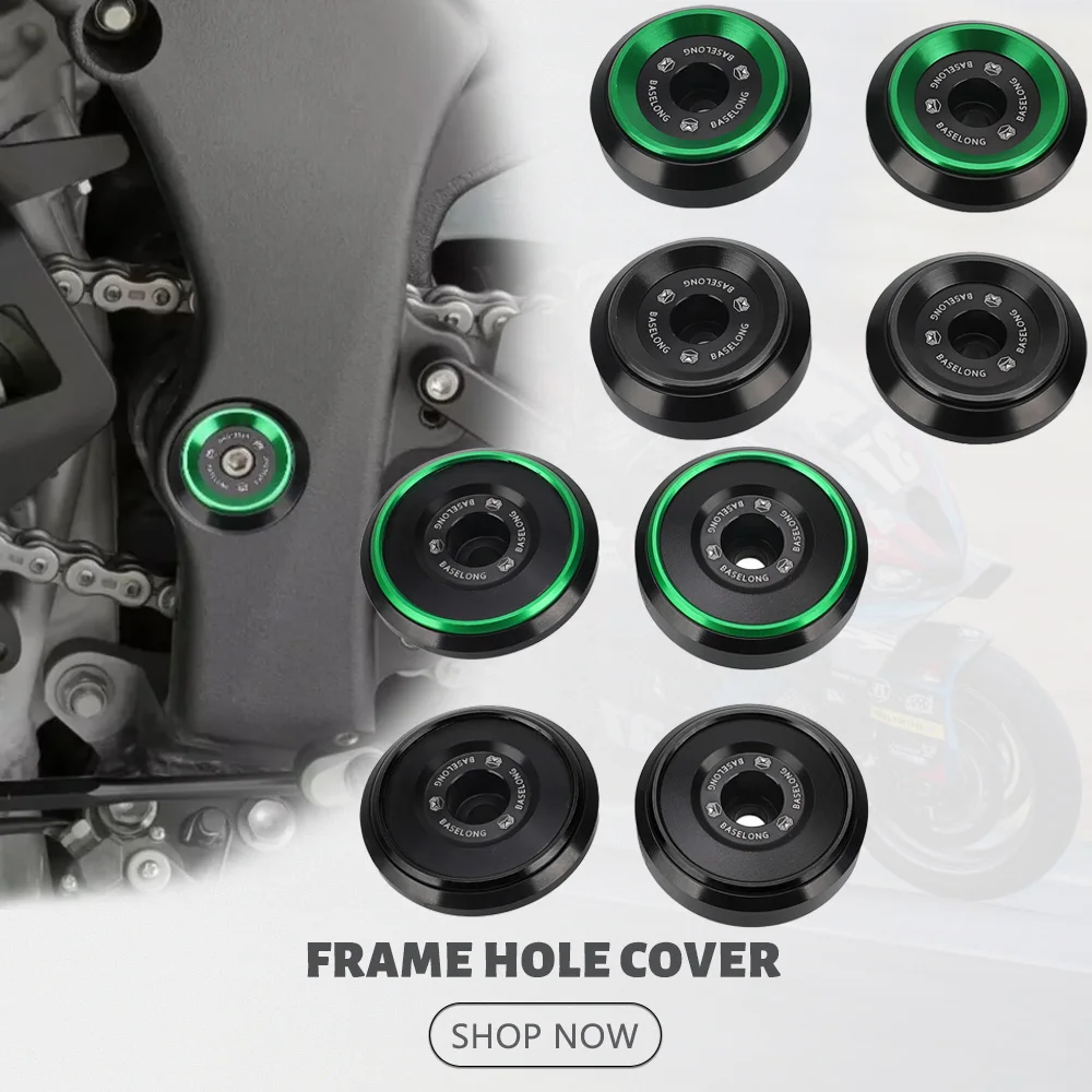 

For Kawasaki Z1000 ZX-10R Z1000SX Ninja 1000 1000SX ABS ZX-10RR 2010-2024 Motorcycle Frame Hole Plugs Covers Decorate Caps Kits