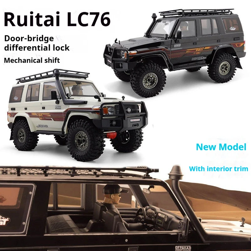 

2.4g Full Proportional Remote Control Ex86190 Ruitai Rgt Brushless Four-Wheel Drive Simulation Climbing Off-Road Vehicle Model