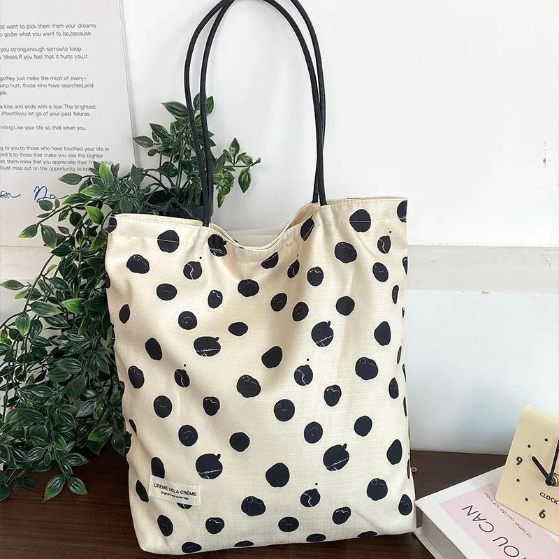 Wendbare Umhängetasche, gepunkteter Vintage-Stil im französischen Stil, Batik-Canvas-Tragetasche, vielseitige Bohemian-Handtasche für Damen – Detail 11