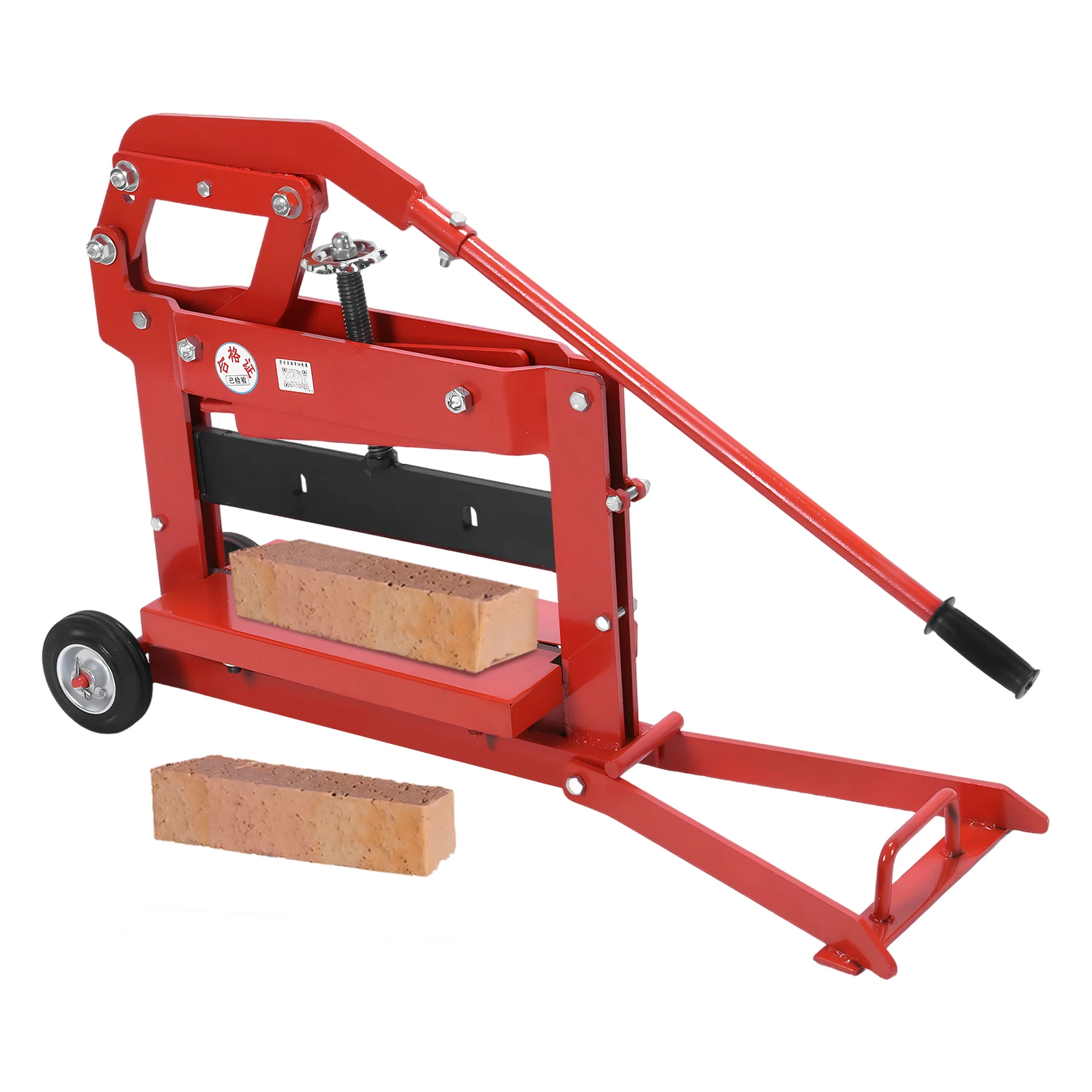 

Paver Splitter with Wheels Block Brick Cutting Machine 0-11.8in Cutting Thickness for Slotting Granite Marble Stone