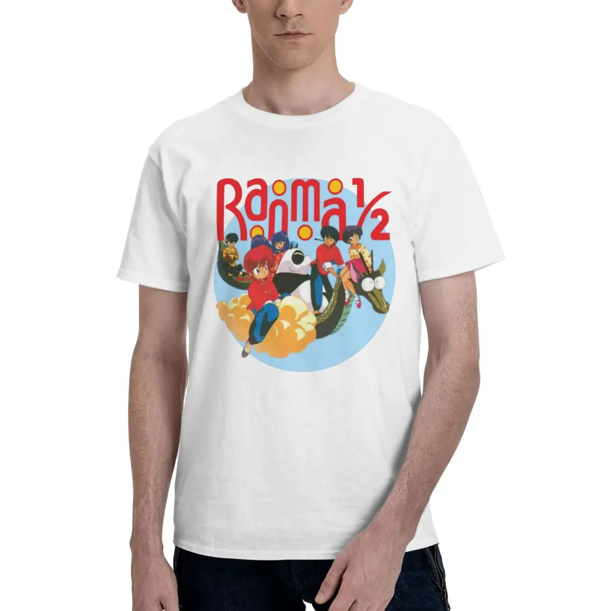 Ranma 1 2 Characters T Shirts Graphic Y2K Anime Cotton Mens Women Tshirt Tops