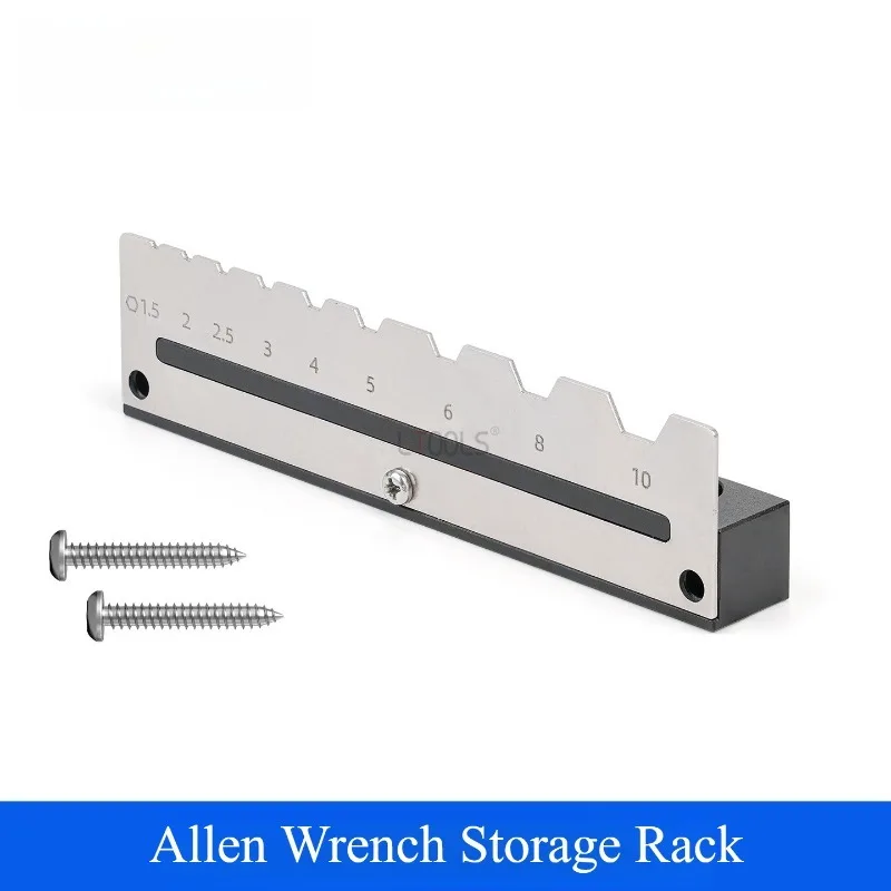 

Allen Wrench Storage Rack Metal Square Hole Plate Storage Rack Mini Storage Shelf Woodworking Tool Wall-mounted Placement Rack