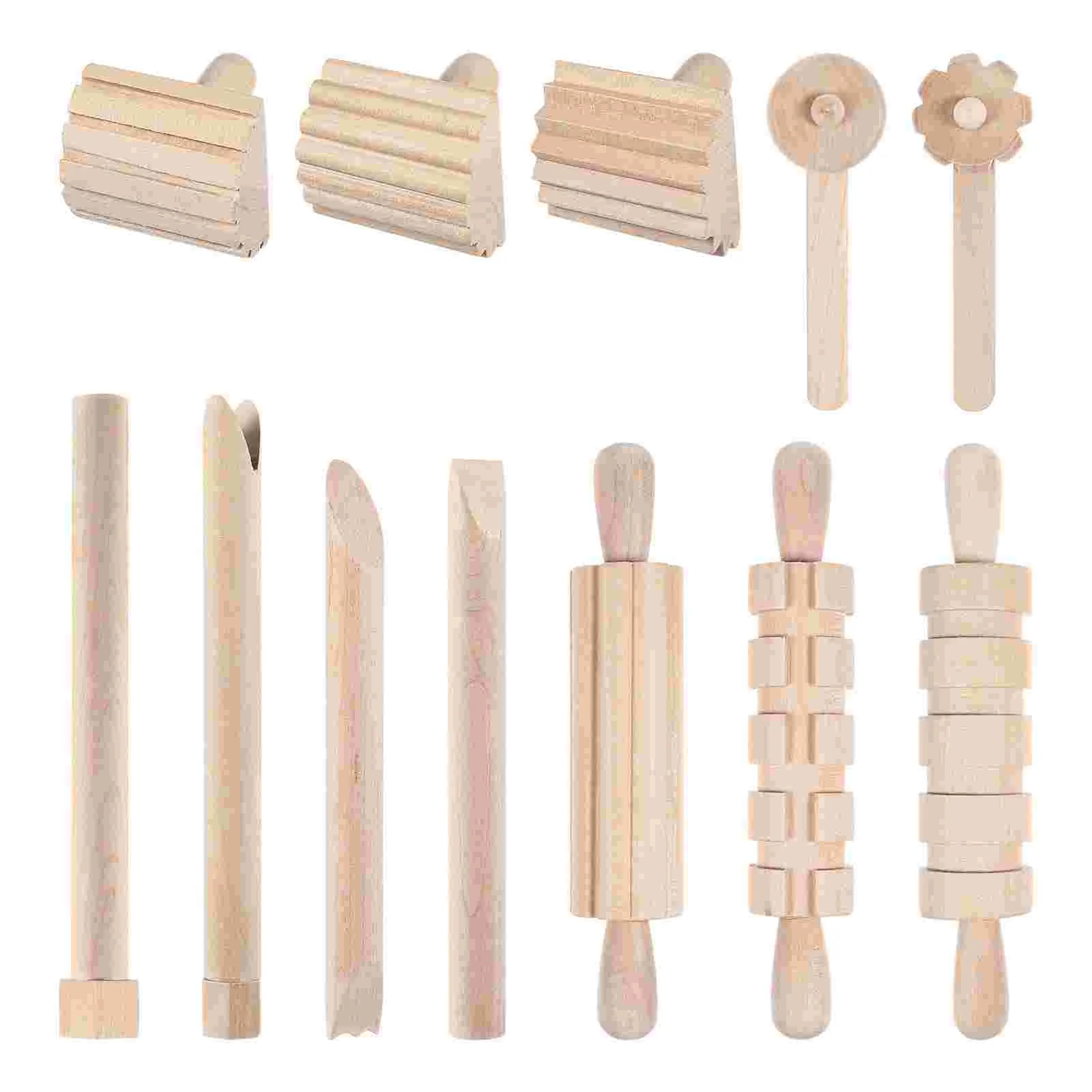 

Plasticine Tools DIY Clay Pottery Sculpting Manual Auxiliary Sculpture Wooden Carving Molding