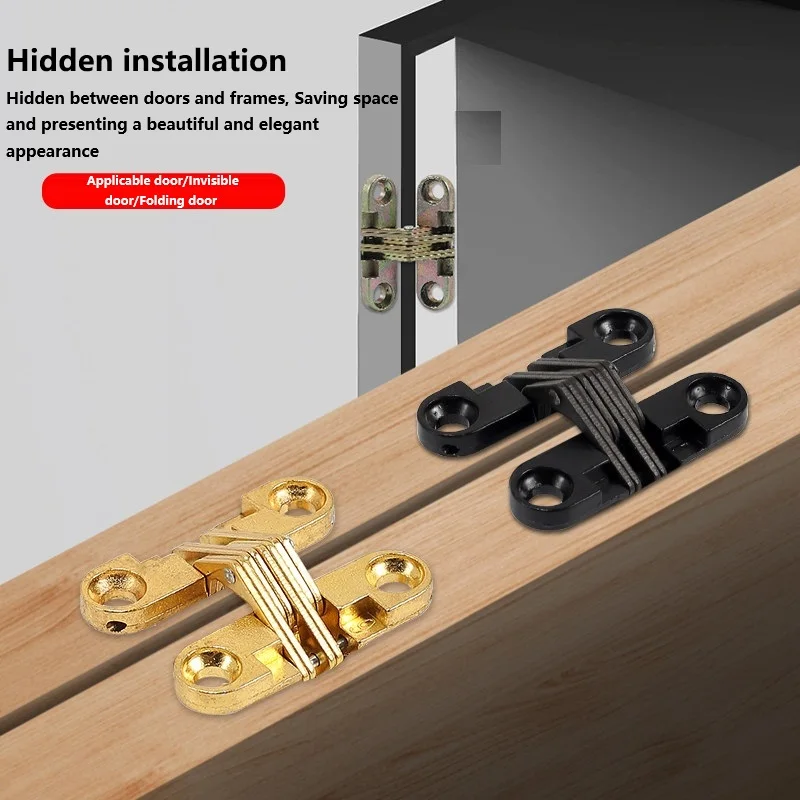 Invisible Door Concealed Cross Hinge 180 Degree Folding Hinge Cabinet Door Screen Table And Chair Connector