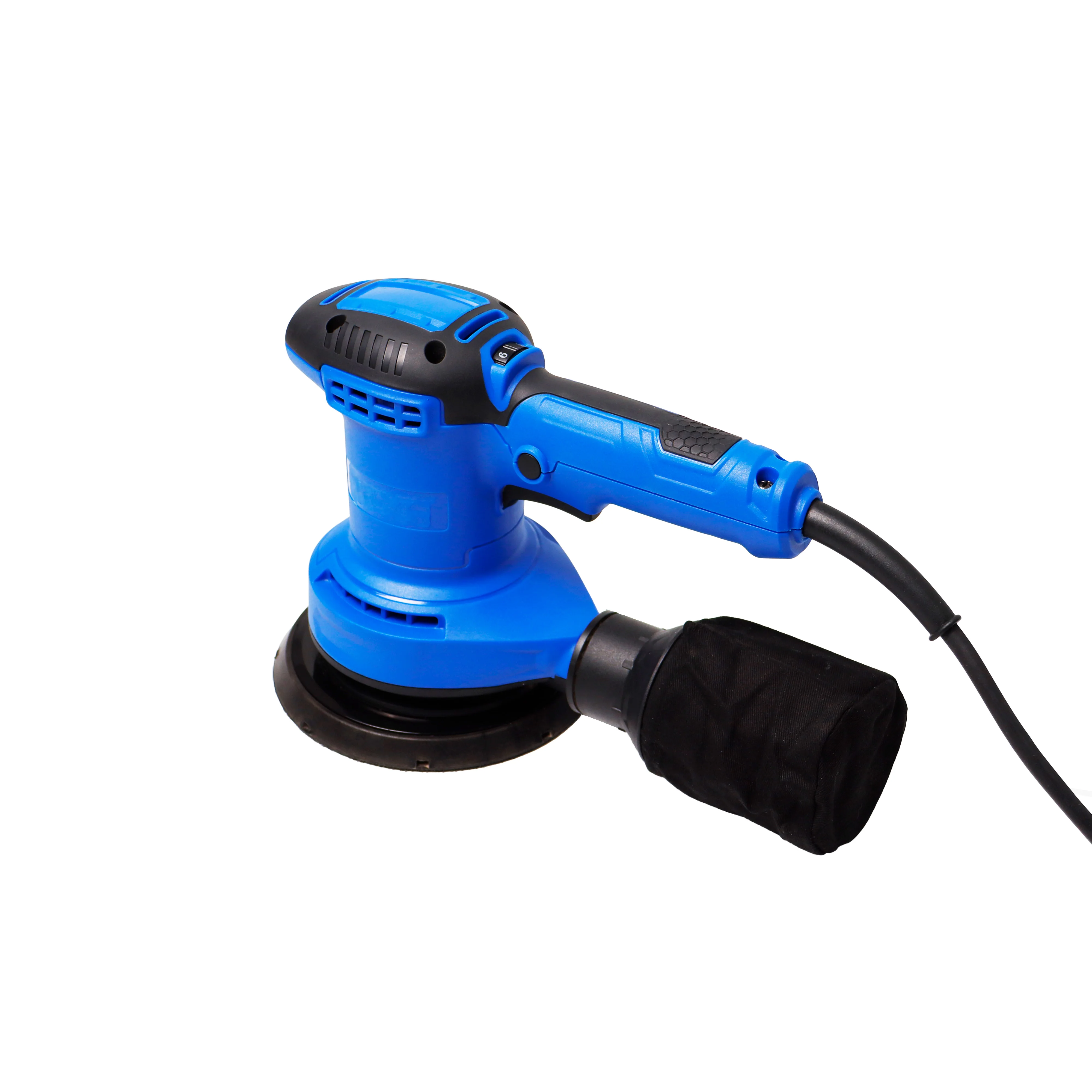 450W 150mm Electric Random Orbit Sander 6 Speed Variable Woodworking Polishing Machine Self Suction Dust Collection Bag