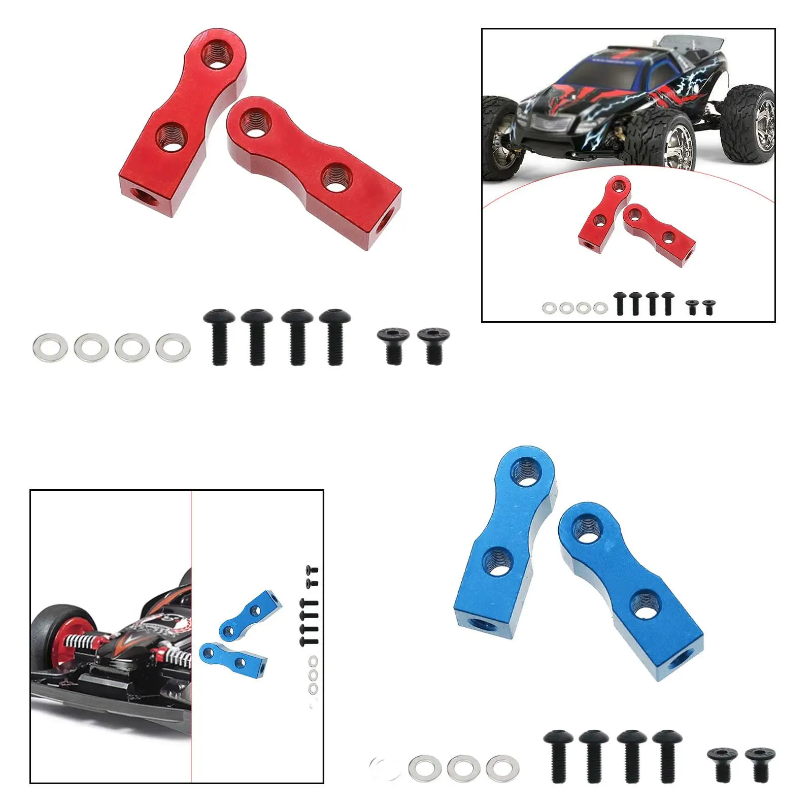 

2 шт. сменные кронштейны для сервопривода для радиоуправляемого автомобиля TT-01 TT-02 1:10