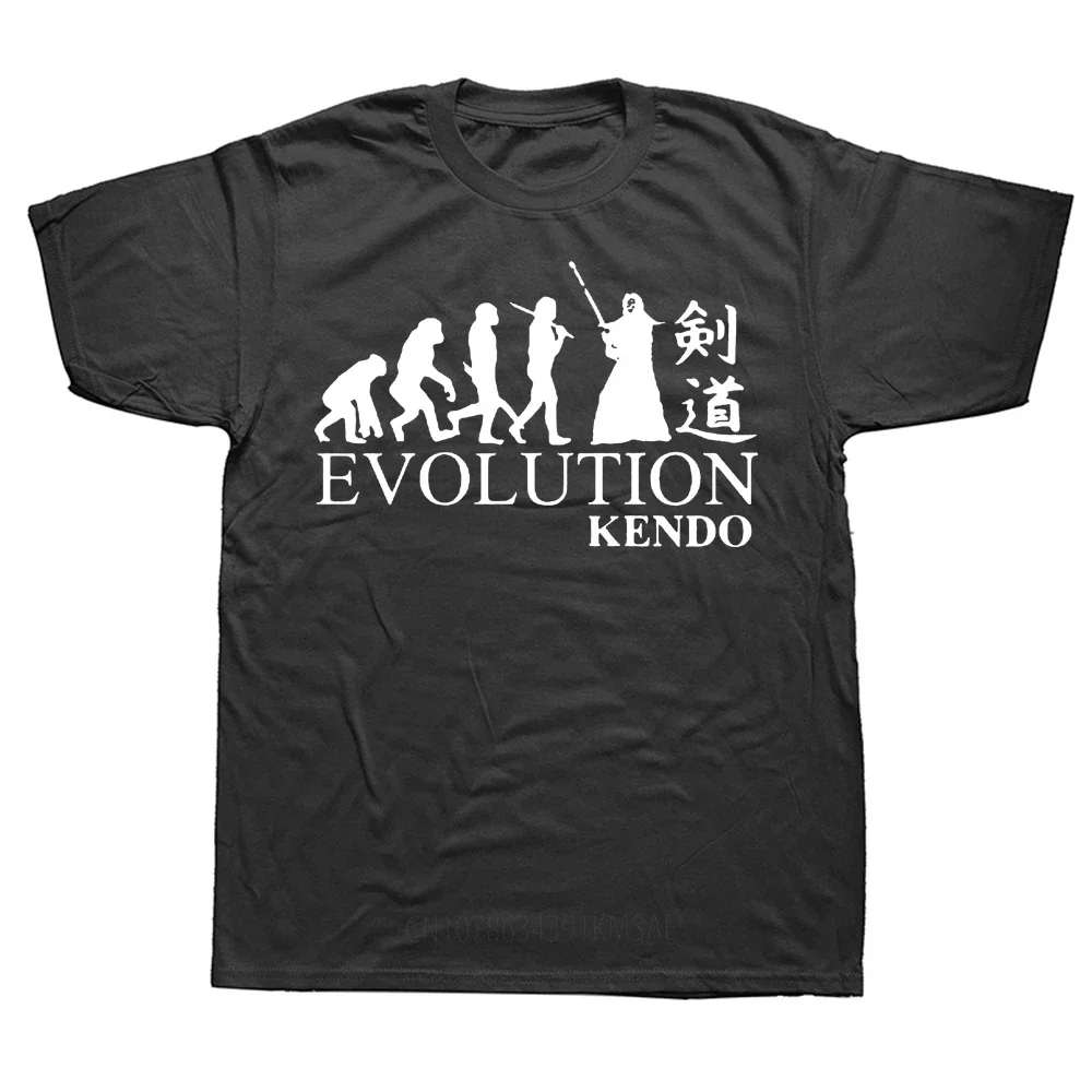 Novelty Kendo Evolution Japanese Kung Fu T Shirts Graphic Cotton Streetwear Short Sleeve Birthday Gifts Summer Style T-shirt