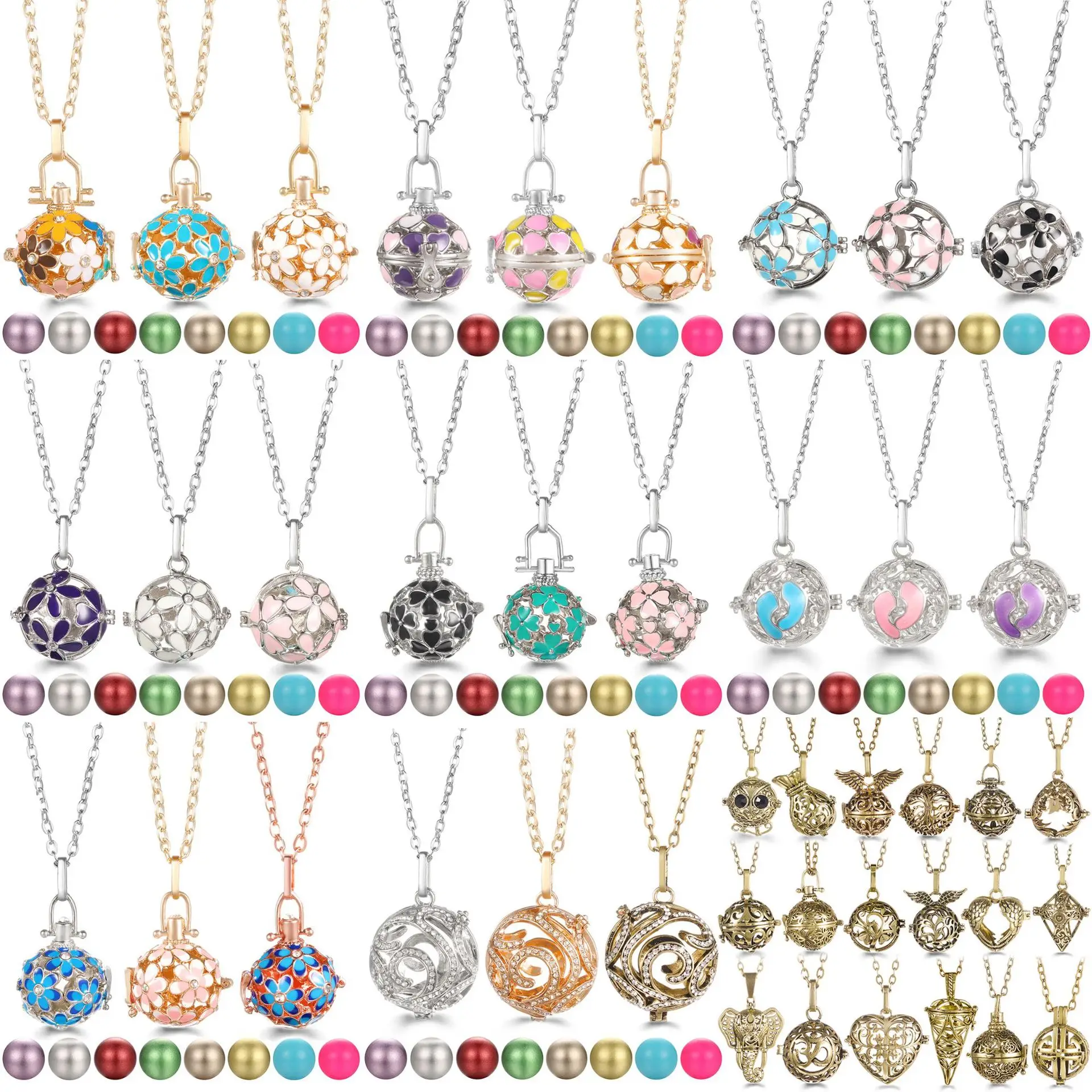 الأوروبية والأمريكية الساخن بيع النفط يقطر التغيير التدريجي زهرة الروائح قفص قلادة الناشر الضروري النفط العطور p