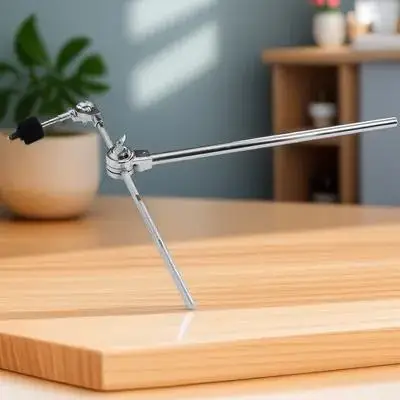 Soporte de brazo de pluma ajustable, soporte de brazo de platillo de Metal corto para juego de batería, accesorio de platillo, piezas de tambor de extensión