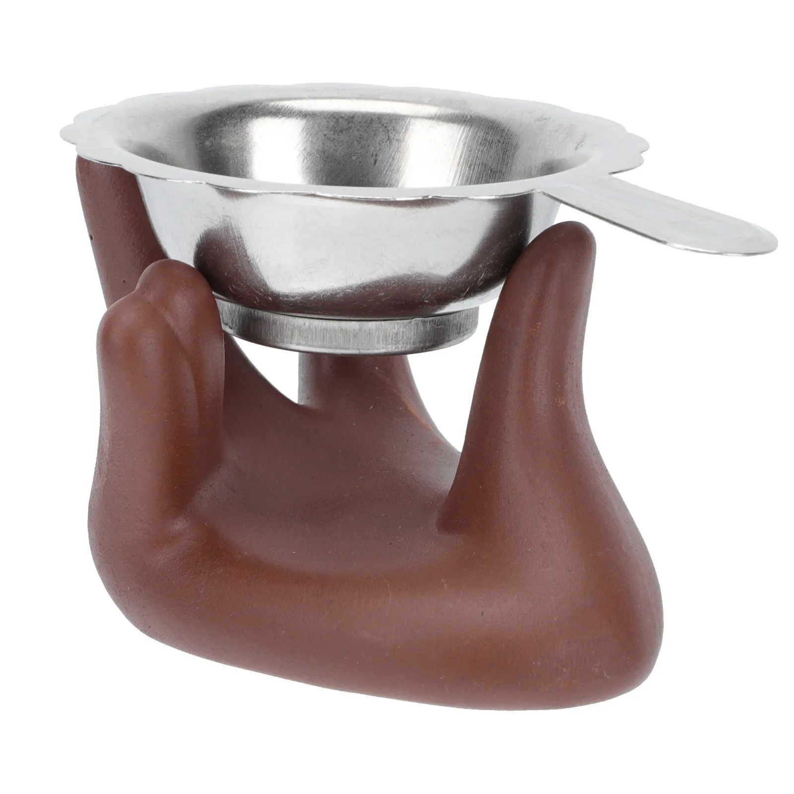 2 Sets Tea Holder Practical Filter Creative Infuser Buddha Hand Adornment Trainer
