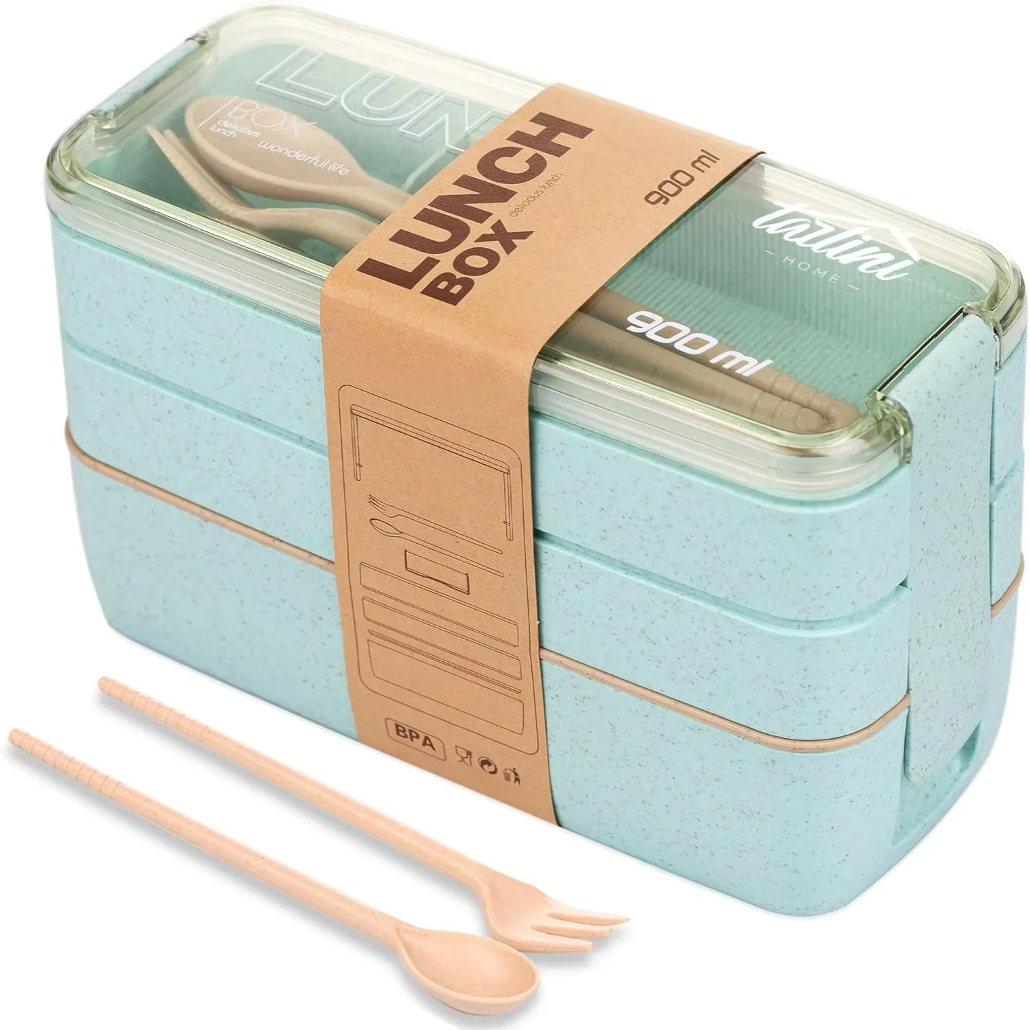 

Student Kids Bento Lunch With Compartments Cutlery Set Lunch for kids school