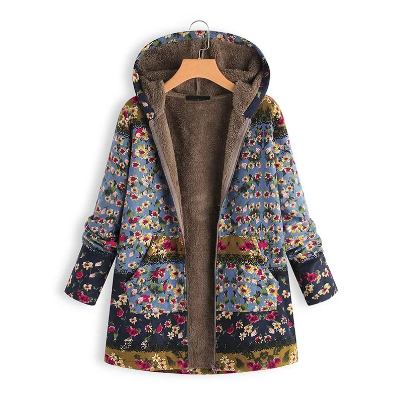 Winter Large Size S-5XL Ms. Pregnant Women Coat Button Coat Fluffy Tops Hooded Pregnancy Loose Oversized Coat Warm 96966