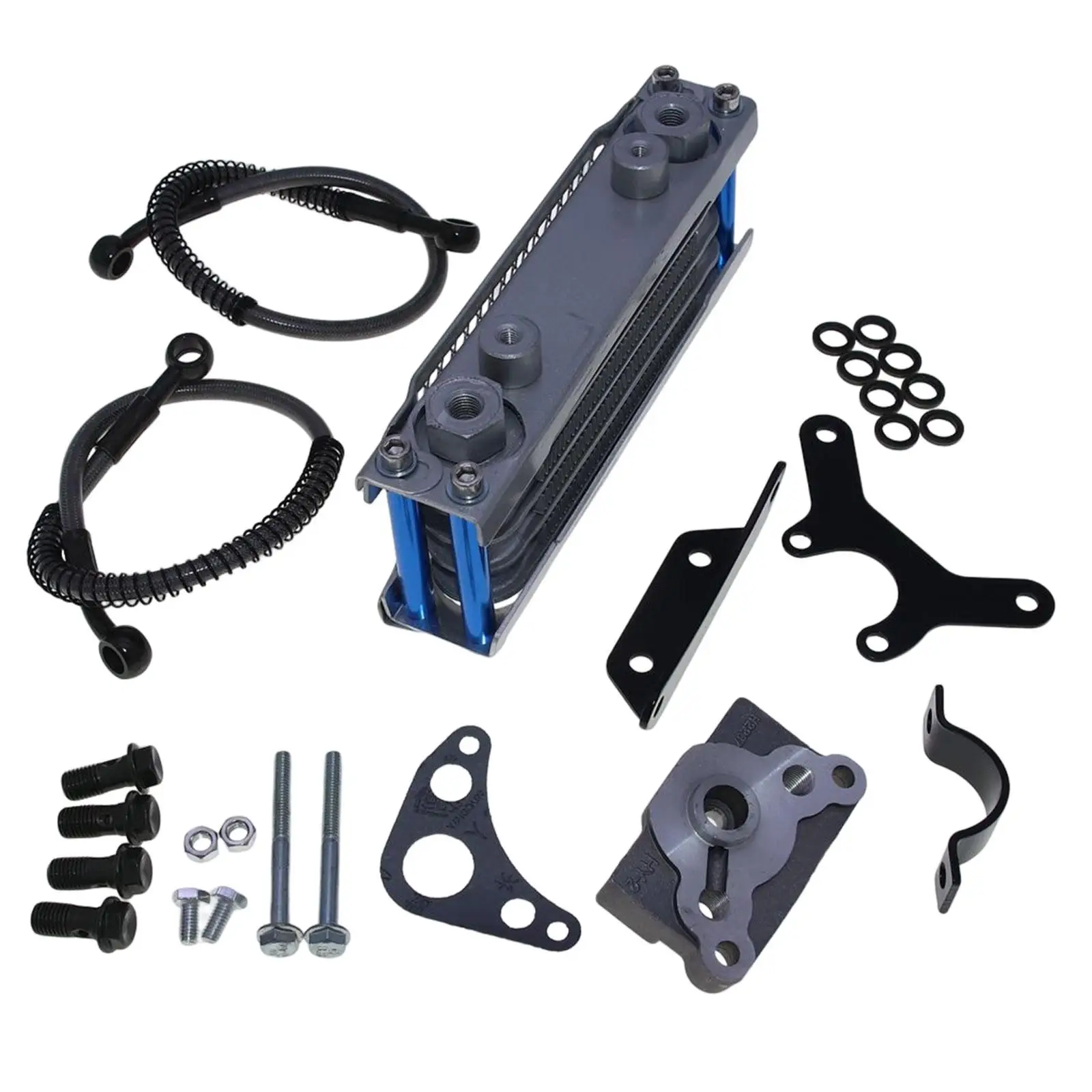 

Oil Cooler Set Replaces Spare Parts Aluminium Durable High Performance Premium for Bike 70cc 110cc 125cc 140cc ATV