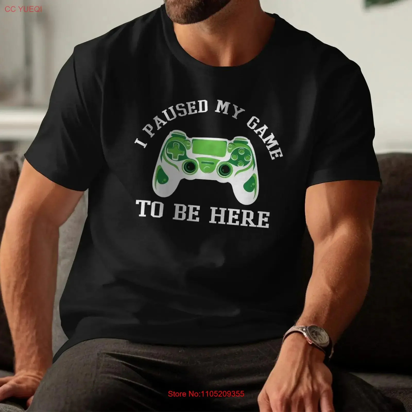 Funny Gamer T Shirt Video Game Humor I Paused My To Be Here Gaming Design Cool Casual for Gamers vintage Washed fashion