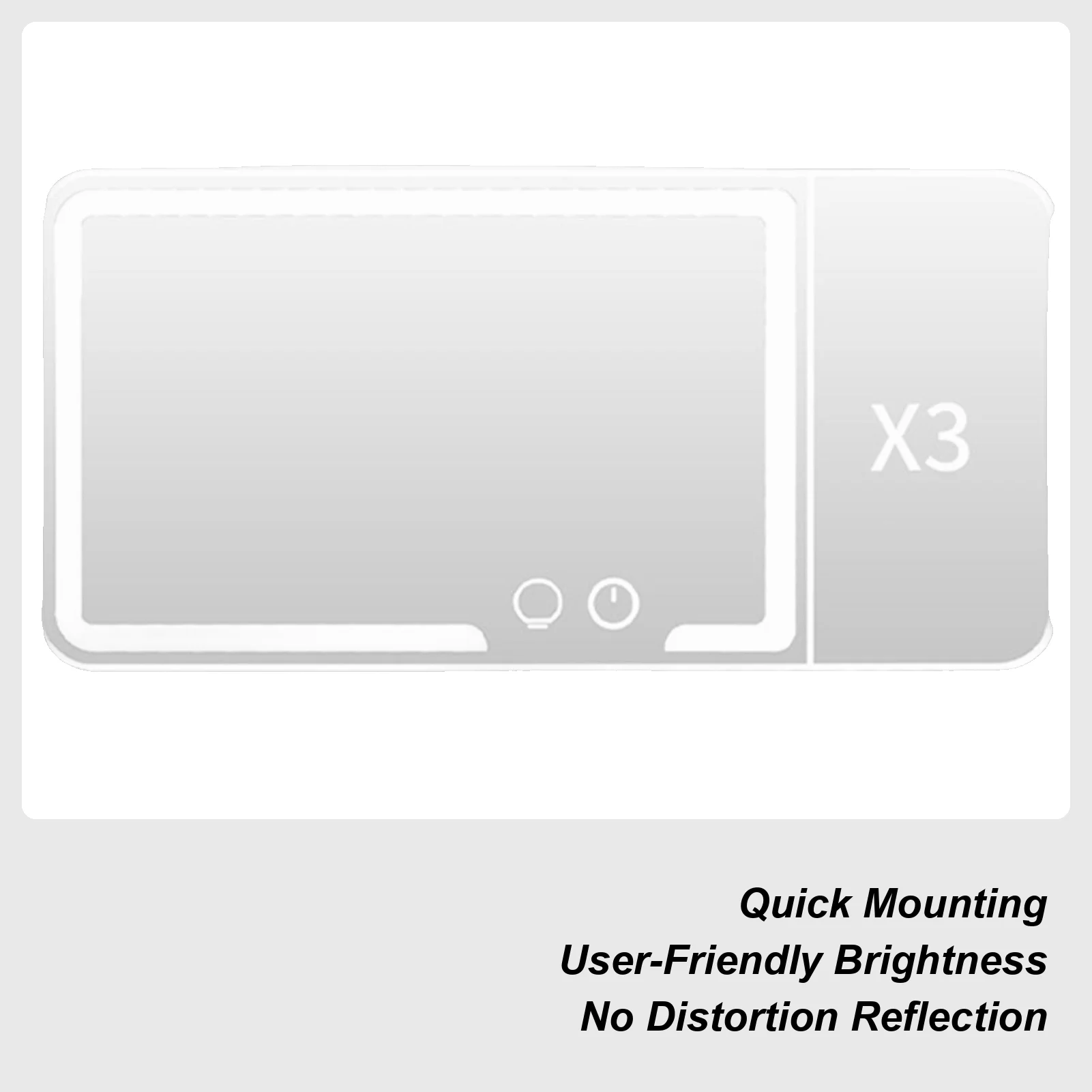 

Косметическое зеркало для автомобиля, светодиодное автомобильное зеркало с солнцезащитным козырьком и подсветкой, регулируемый сенсорный экран, солнцезащитная косметическая клипса на интерьере