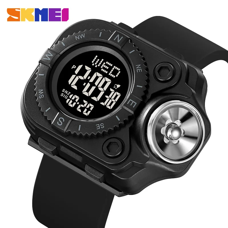 

SKMEI Stopwatch Chronograph Flashlight Alarm Clock Sunday Night Light On The Hour 24-hour System Countdown Waterproof 2187