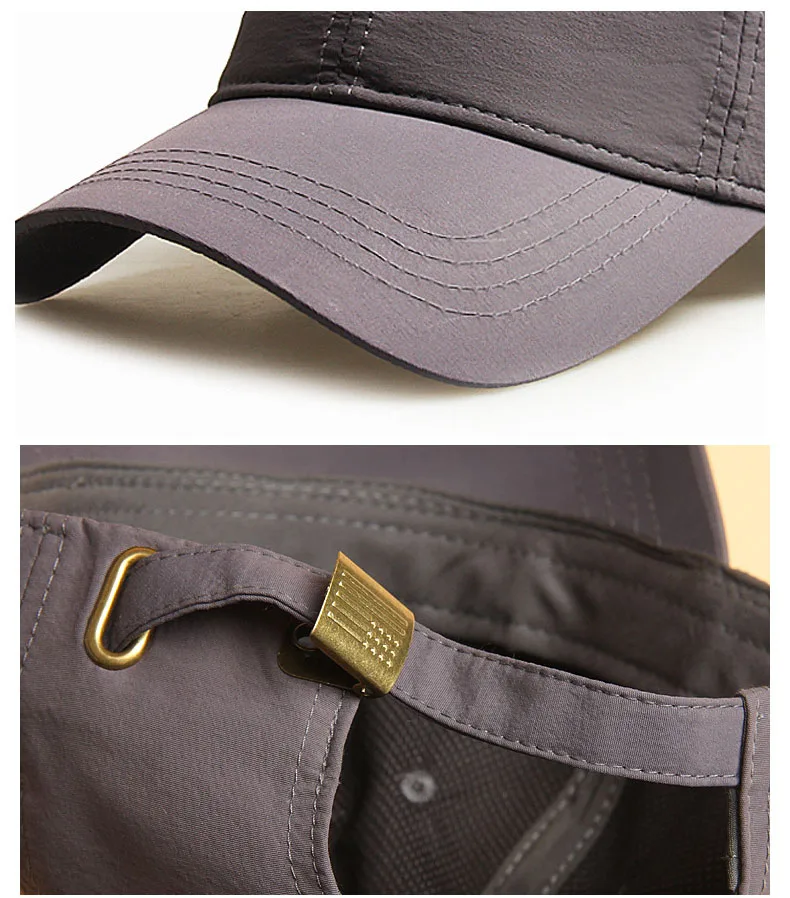 Großen Kopf Mann Plus Größe Baseball Kappe Männer Sommer Dünnen Stoff Mesh Sonnenhut Männliche Snapback Hüte M 55-60cm L 60-65cm gorras hombre – Detail 39