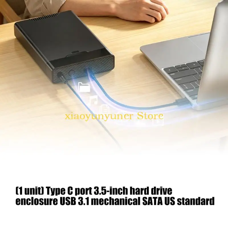 P9JB USB 3.1 Type C 3.5Inch SATA3.0 Hard Drive Enclosure For Mechanical HDD With High Speed Transfer And Build