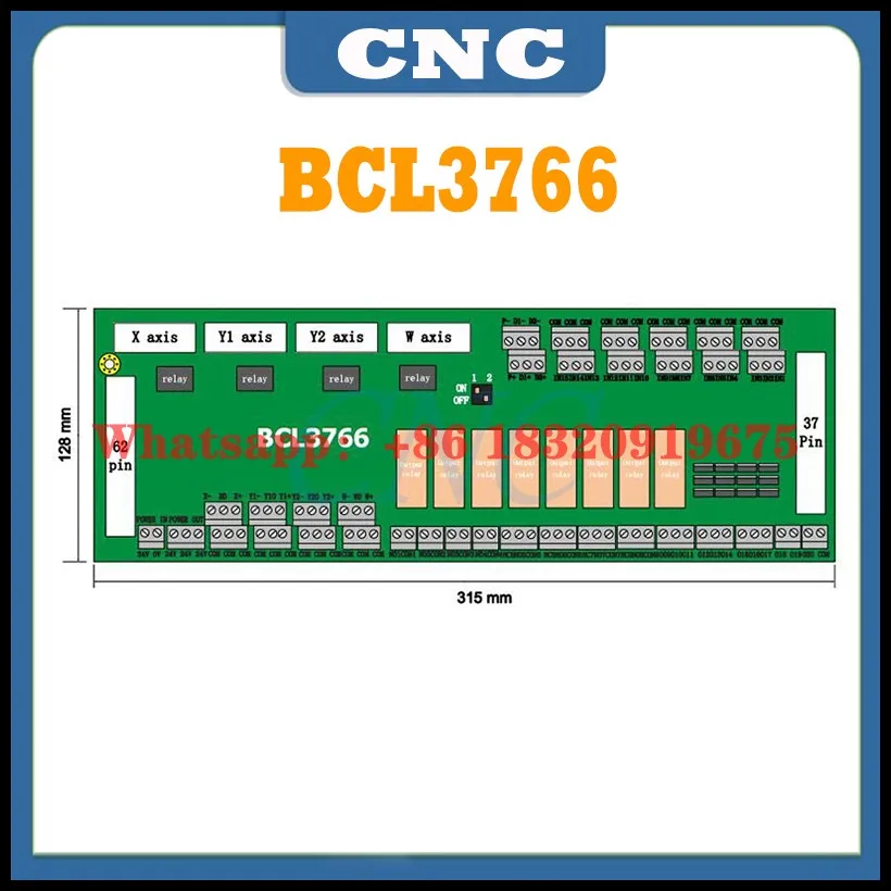 CNC FSCUT2000 Fiber Laser Cutting Control System BCL3766 fiber laser cutting machine control software original IO adapter board