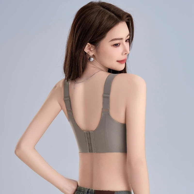 Бесшовное нижнее белье с мягкой поддержкой, удобный сбор, коллекция без стальных колец, легкий тонкий дышащий бюстгальтер в стиле