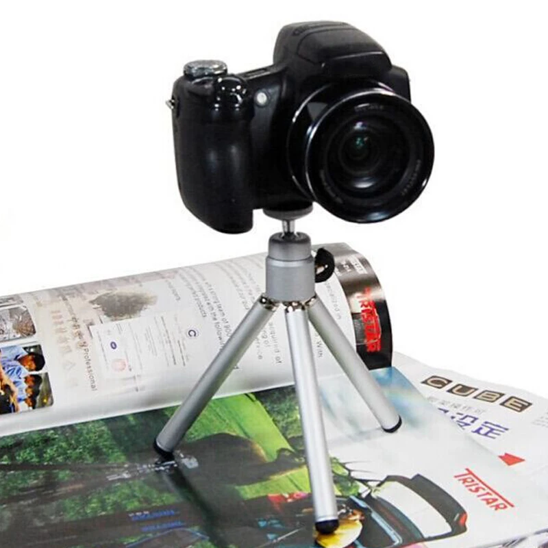 Mini Tripé Suporte para Câmera Projetor, Celular, Flexível, Durável, Clipe, Câmeras Acessórios