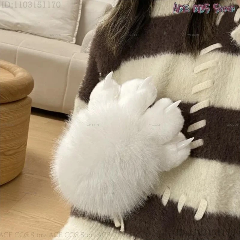 Furry Paw Gloves Cosplay Costumes Cat Sheep Claw Rabbit Fursuit Animal Claw Cute Furry Animal Cosplay Prop Claw Cat Claw Glove