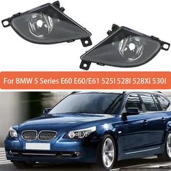 Pair Left&Right Fog Lamp For BMW 5 Series E60 E60/E61 525I 528I 528Xi 530I 2008 2009 2010 Front Bumper Anti Fog Light DRL