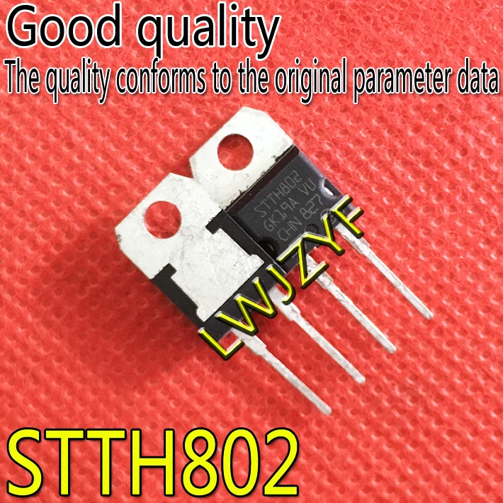 (1Pieces) New  original large chip STTH802 8A 200V TO-220  MOSFET Fast shipping