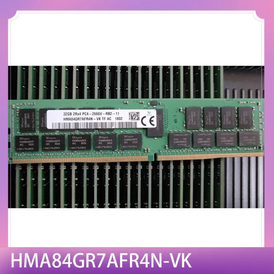 

1PCS RAM 32G 32GB DDR4 2666V ECC Server Memory HMA84GR7AFR4N-VK