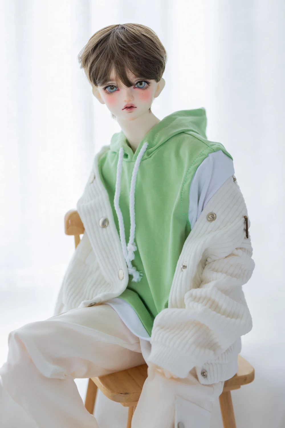 BJD Clothes Suit Coat Hooded T-shirt Pants Set Suit For 1/3 1/4 BJD SD DD MSD MDD SD13 SD17 POPO68 Uncle SSDF Dragon Soul73 Doll