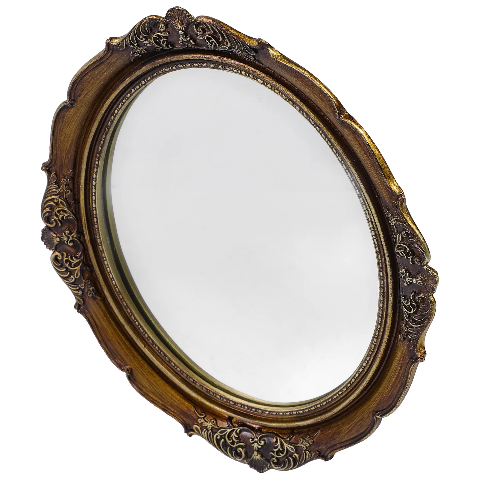 

Vintage Wall Hanging Mirror Decorative Picture Frame Makeup Vanity Mirror Desktop Tray Home Wall Decor Bedroom Decor,