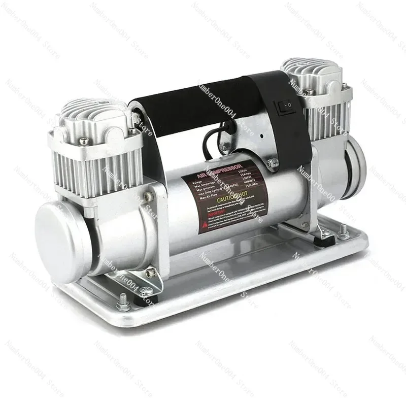 

Upgrade High-power Car Air Pump Double-cylinder All-metal Fast Off-road Play Sand Pump High-pressure 480W Air Compressor