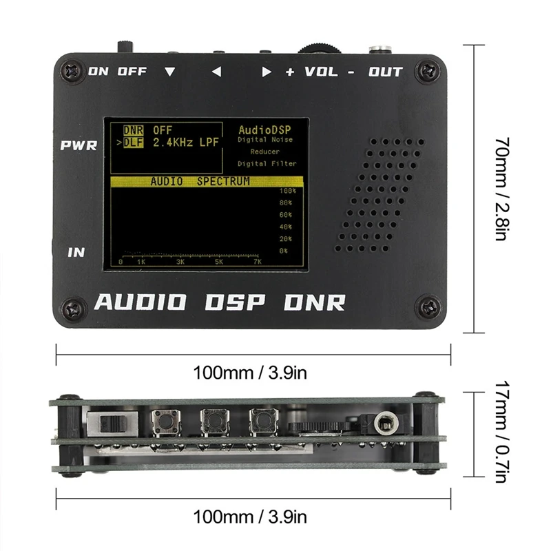 Audio DSP Noise Reducer DNR Digital Filter SSB Ham Radio YAESU ICOM + Speaker Durable Easy Install Easy To Use