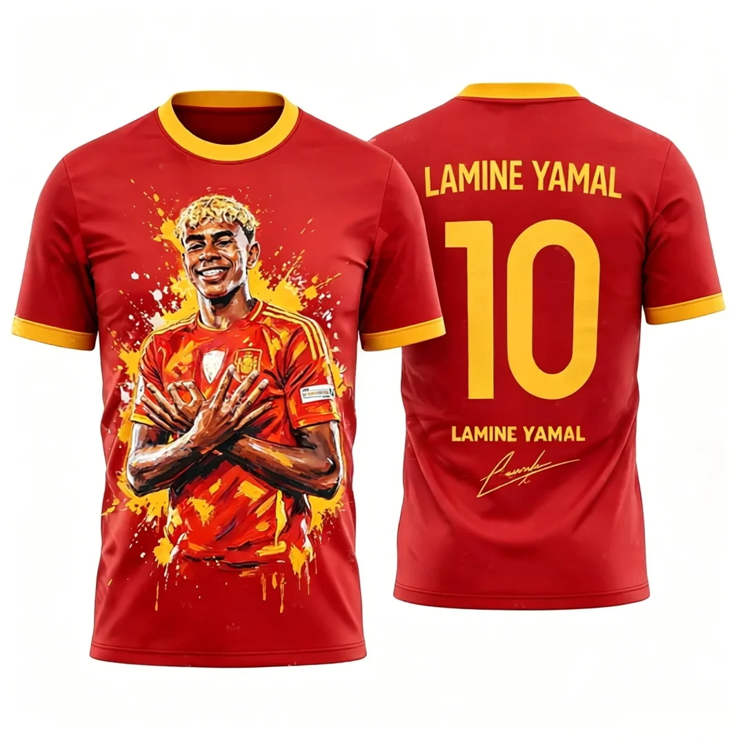 Street Fashion In Spain - Neues Spanien Fußballtrikot Yamal Fan-Geschenk Trainingsset